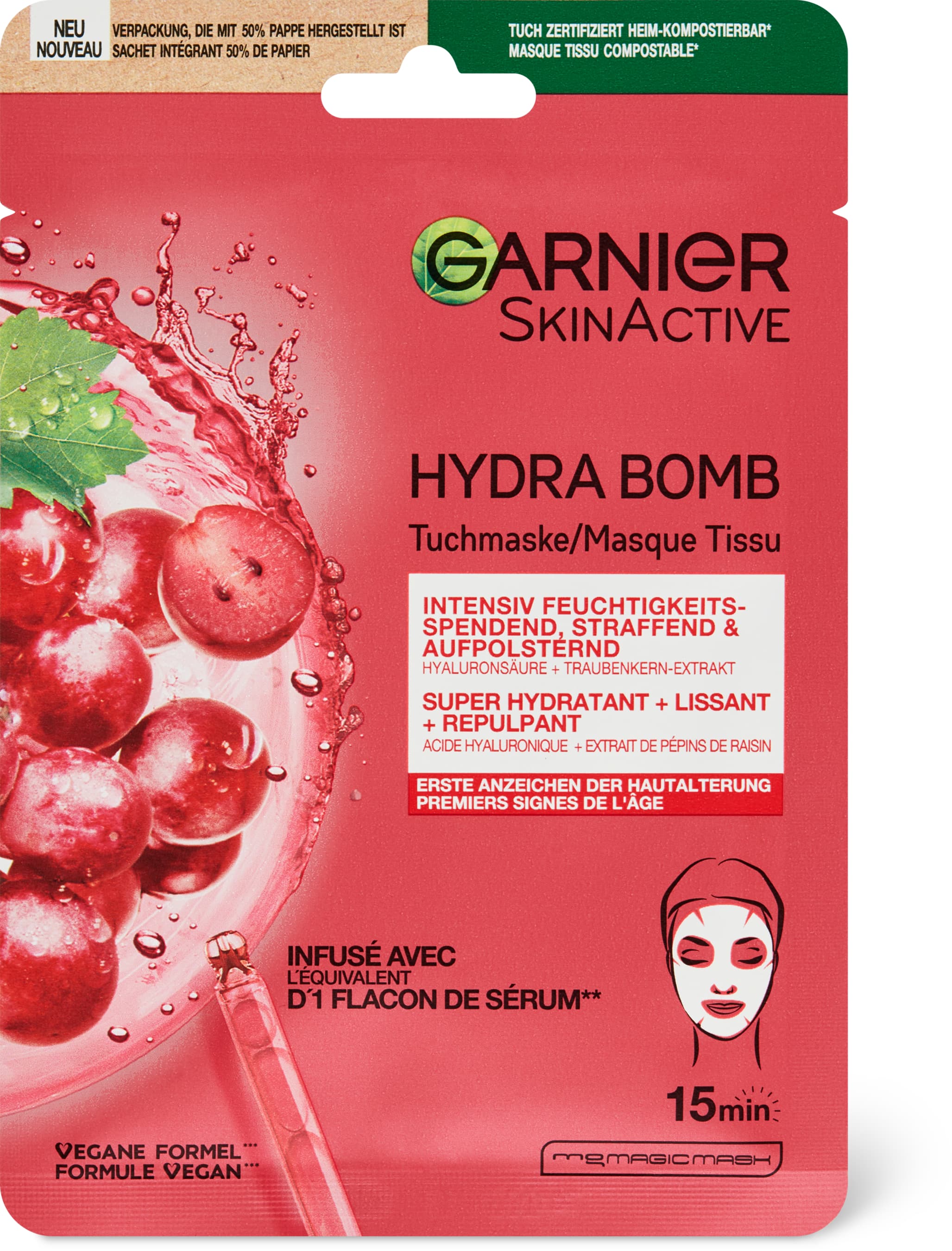 Garnier Hydra Bomb aufpolsternde Tuchmaske